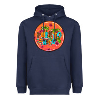 Navy puerto rico coasters Heavyweight Hoodie - AdoDesignShop