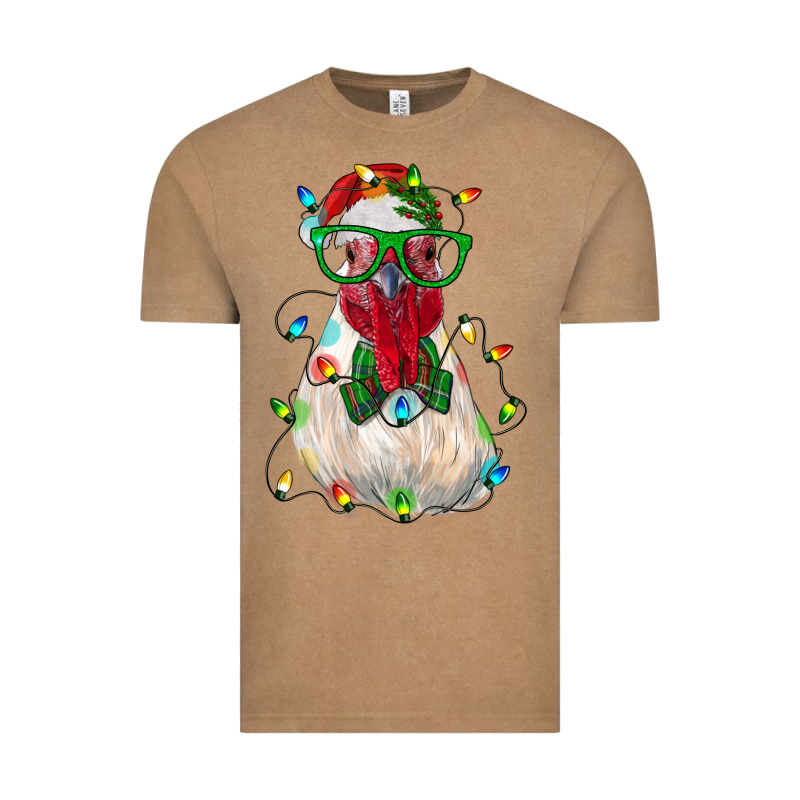 Christmas Rooster Vintage Tee by RanaPortraitStore | Teevron