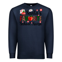 Navy santa's favorite  school nurse Premium Sweatshirt - AdoDesignShop