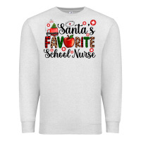 Oatmeal Heather santa's favorite  school nurse Premium Sweatshirt - AdoDesignShop