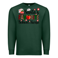 Sports Green santa's favorite  school nurse Premium Sweatshirt - AdoDesignShop