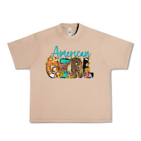 Burro American Girl, western Cowhide Urban Heavy Tee - CowCowDesign