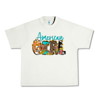 Pistachio American Girl, western Cowhide Urban Heavy Tee - CowCowDesign