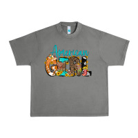 Tornado American Girl, western Cowhide Urban Heavy Tee - CowCowDesign