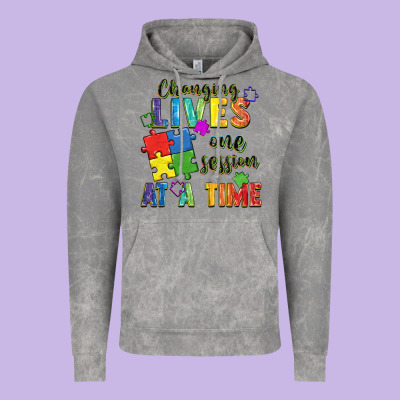 Changing Lives One Session At A Time Vintage Hoodie Designed By Fadigitalartstudio