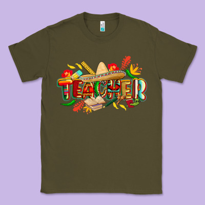 Cinco De Mayo Teacher Classic Tee Designed By Cowgirlartshop