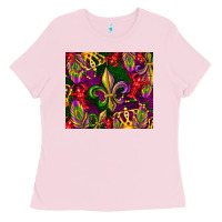 Bubblegum Pink mardi gras Ladies Tee - CowGirlArtShop