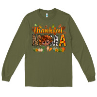 Army Green thankful mama and turkey bbs Long Sleeve Tee - BundleAndBundleShop