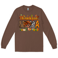 Chestnut thankful mama and turkey bbs Long Sleeve Tee - BundleAndBundleShop