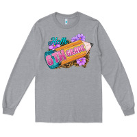 Heather Grey hello 6th grade Long Sleeve Tee - RanaPortraitStore
