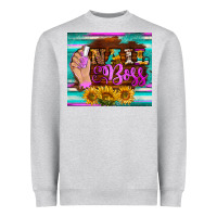 Heather Grey nail boss tumbler Heavyweight Sweatshirt - BarkalooDesign