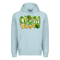 Blue Mist Lucky Vibes Premium Hoodie - CowhideDigitalArt