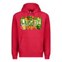 Cardinal Lucky Vibes Premium Hoodie - CowhideDigitalArt