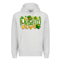 Dove Grey Lucky Vibes Premium Hoodie - CowhideDigitalArt