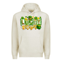 Oatmeal Heather Lucky Vibes Premium Hoodie - CowhideDigitalArt