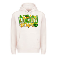 Pale Pink Lucky Vibes Premium Hoodie - CowhideDigitalArt
