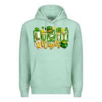 Seafoam Lucky Vibes Premium Hoodie - CowhideDigitalArt