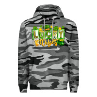 Slate Camo Lucky Vibes Premium Hoodie - CowhideDigitalArt