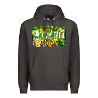 Smoke Lucky Vibes Premium Hoodie - CowhideDigitalArt