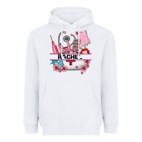 White costom name nurse hat and elements Heavyweight Hoodie - AdoDesignShop