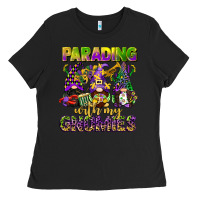 Black parading with my gnomies mardi gras Ladies Tee - CowGirlArtShop