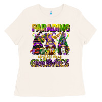 Bone parading with my gnomies mardi gras Ladies Tee - CowGirlArtShop