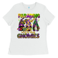 Parading With My Gnomies Mardi Gras Ladies Tee | Teevron