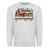 Dove Grey santa's favorite  paraprofesyonal Premium Sweatshirt - AdoDesignShop