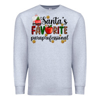 Heather Grey santa's favorite  paraprofesyonal Premium Sweatshirt - AdoDesignShop