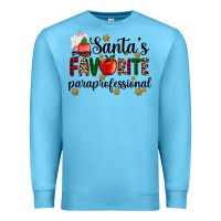 Ocean Blue santa's favorite  paraprofesyonal Premium Sweatshirt - AdoDesignShop