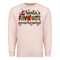 Pale Pink santa's favorite  paraprofesyonal Premium Sweatshirt - AdoDesignShop