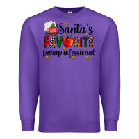 Purple santa's favorite  paraprofesyonal Premium Sweatshirt - AdoDesignShop