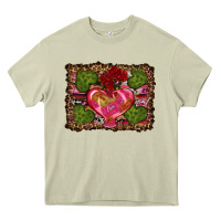 Mossy Western Background Valentine's Day Heavy Core Tee - RanaPortraitStore