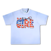 Grape Ice All American Girl Bandana Urban Heavy Tee - CowCowDesign
