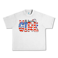 Lunar Rock All American Girl Bandana Urban Heavy Tee - CowCowDesign
