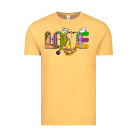 Vintage Mustard love nurse mardi gras Vintage Tee - OliviaCreatesArt