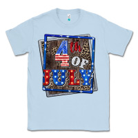 Dusty Blue 4th of july Classic Tee - CowGirlArtShop