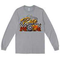Heather Grey Race mom Mother's Day Long Sleeve Tee - FaDigitalArtStudio