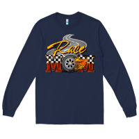 Navy Race mom Mother's Day Long Sleeve Tee - FaDigitalArtStudio
