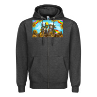 2 Donkeys Sunflower Zipper Hoodie | Teevron