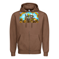 Chestnut 2 donkeys sunflower Zipper Hoodie - BarkalooDesign