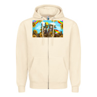 Sandshell 2 donkeys sunflower Zipper Hoodie - BarkalooDesign