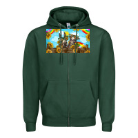 Sports Green 2 donkeys sunflower Zipper Hoodie - BarkalooDesign