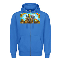 True Royal 2 donkeys sunflower Zipper Hoodie - BarkalooDesign