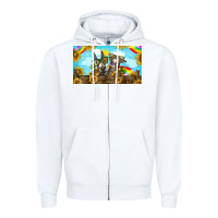 White 2 donkeys sunflower Zipper Hoodie - BarkalooDesign