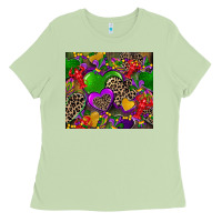 Matcha mardi gras hearts Ladies Tee - CowGirlArtShop