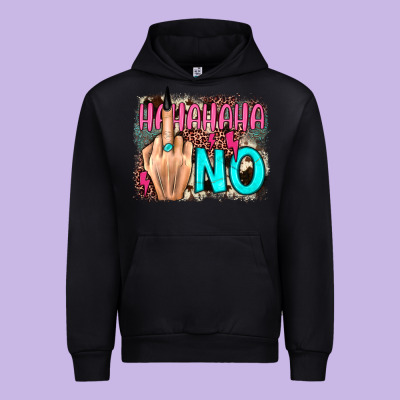 Hahahaha No Leopard Cowhide Urban Hoodie Designed By Jahusdesignshop