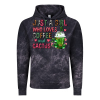 Cloud Black Just A Girl Who Loves Coffee And Cactus Frappe Vintage Hoodie - FaDigitalArtStudio