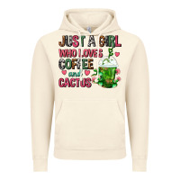 Vintage Artic Just A Girl Who Loves Coffee And Cactus Frappe Vintage Hoodie - FaDigitalArtStudio