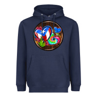 Navy puerto rico coasters Heavyweight Hoodie - AdoDesignShop